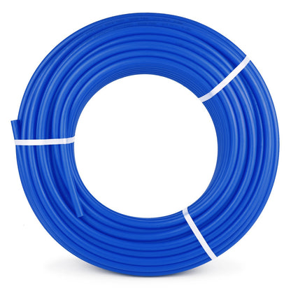 VEVOR 3/4" PEX Tubing 300Ft Non-Barrier PEX Pipe Blue Pex-b Tube Coil for Hot and Cold Water Plumbing Open Loop Radiant Floor Heating System PEX Tubing (3/4" Non-Barrier, 300Ft/Blue)