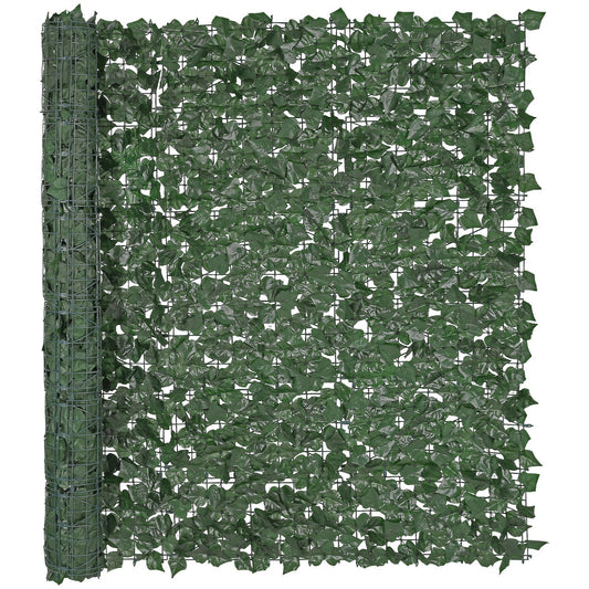 VEVOR Ivy Privacy Fence, 59 x 98 in Artificial Green Wall Screen, Greenery Ivy Fence with Strengthened Joint, Faux Hedges Vine Leaf Decoration for Outdoor Garden, Yard, Balcony, Patio Decor