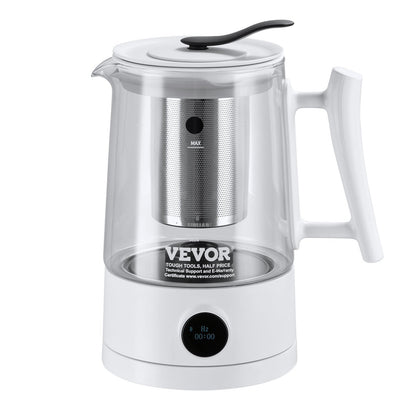 VEVOR Hydrogen Water Pitcher Generator, 1.5 L / 52.8 oz Large Capacity Hydrogen Generator Water Kettle, SPE and PEM Technology, Hydrogen Rich Water Ionizer Machine for Brewing Coffee or Tea