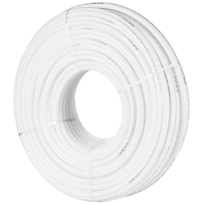 VEVOR PEX Pipe 3/4 Inch, 500 Feet Length PEX-B Flexible Pipe Tubing for Potable Water, Pex Water Lines for Hot/Cold Water & Easily Restore, Plumbing Applications with Free Cutter & Clamps ,White