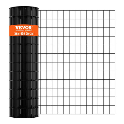 VEVOR Hardware Cloth, 36'' x 50' Galvanized Wire Mesh Roll, 16 Gauge Chicken Wire Fence Roll, Vinyl Coating Metal Wire Mesh for Chicken Coop Barrier, Rabbit Snake Fences, Poultry Enclosures