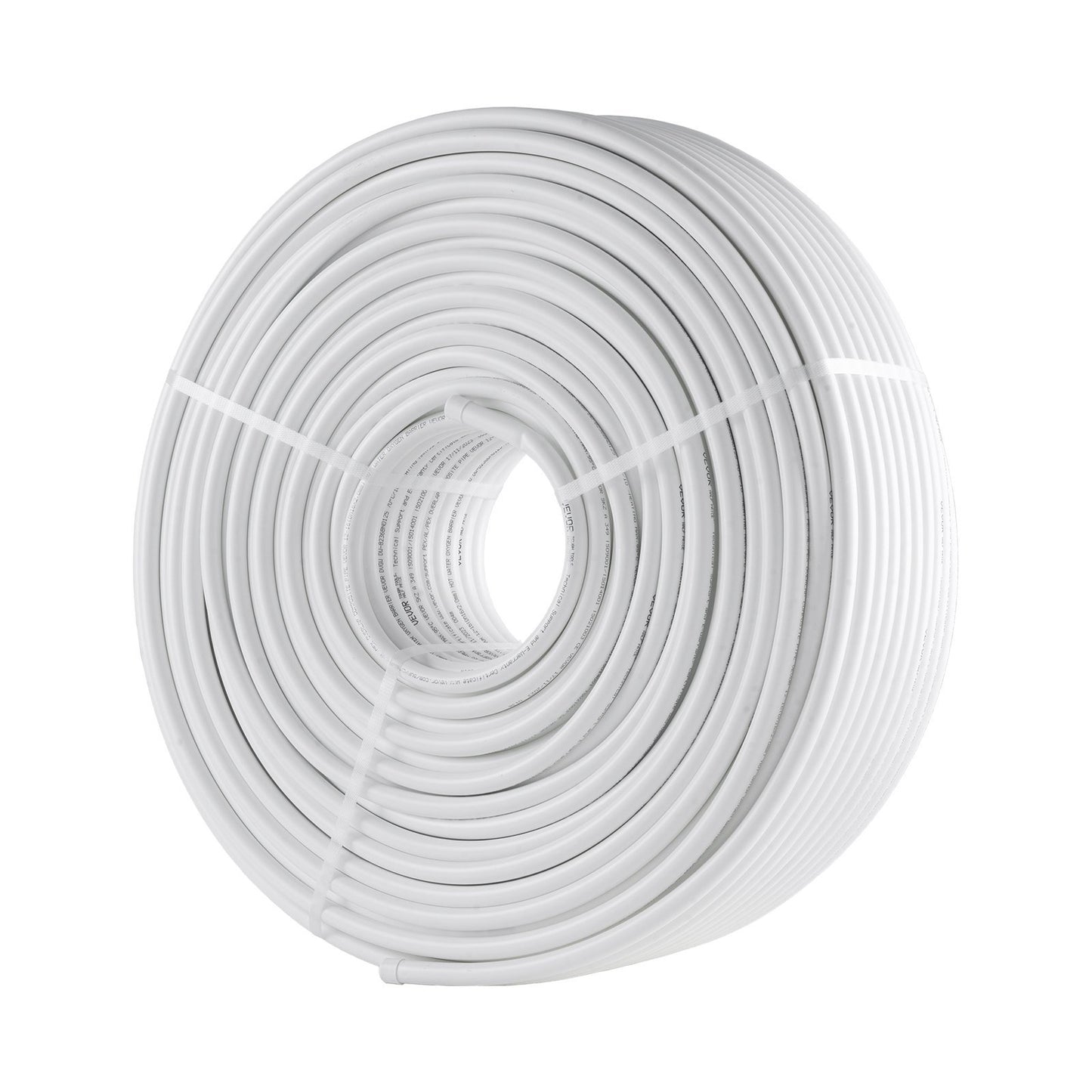 VEVOR PEX-AL-PEX Tube, 656ft, 5/8'' Diameter Aluminum-Plastic Composite Pipe Oxygen Barrier Radiant Floor PEX Pipe, 0.08'' Thickness Radiant Heat Floor Plumbing Inner Aluminum Layer PEX Tubing Pipe